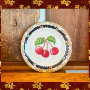 Mary Engelbreit 8 inch cherry plate, 2001